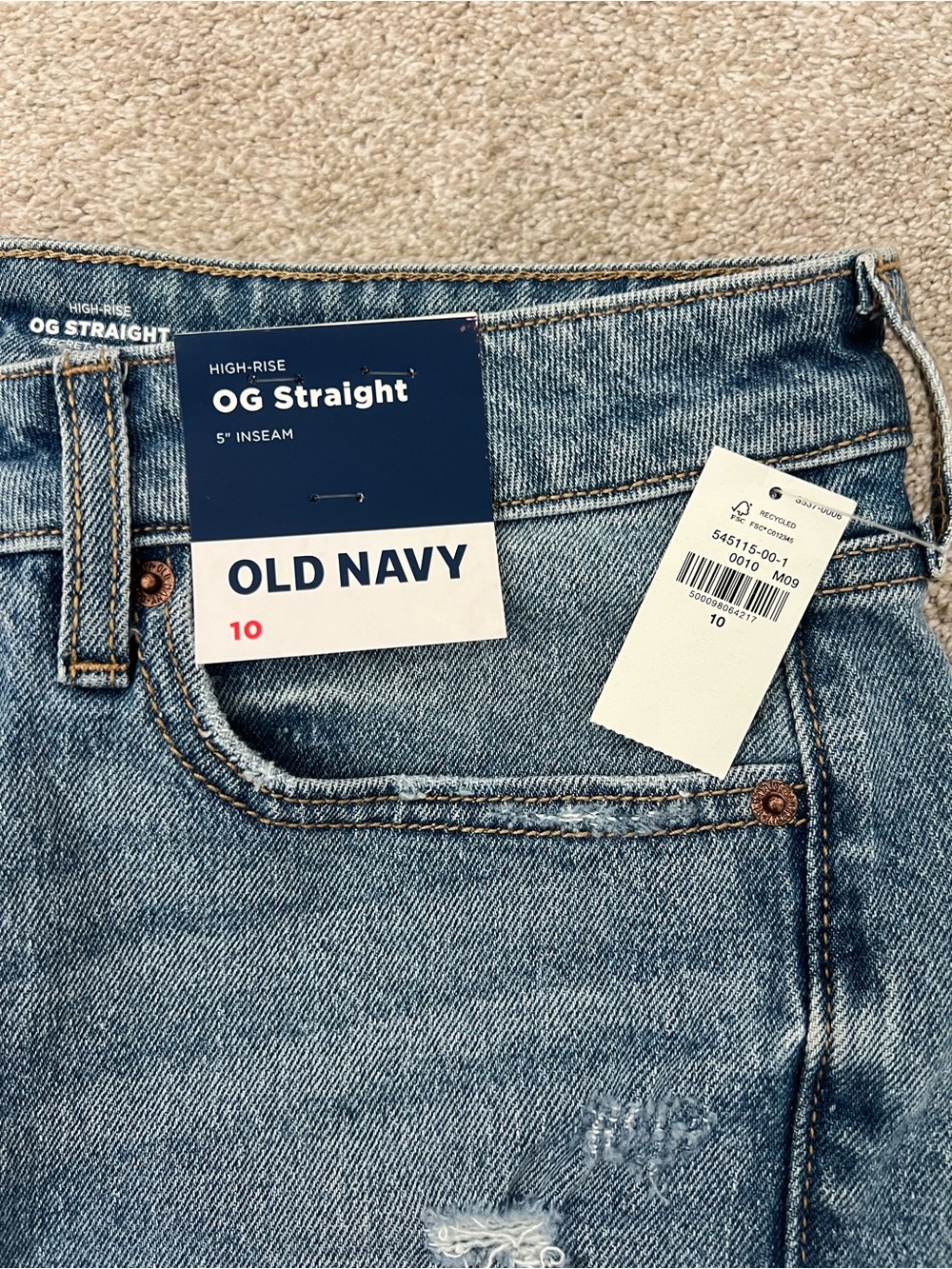 Old Navy OG straight Denim shorts